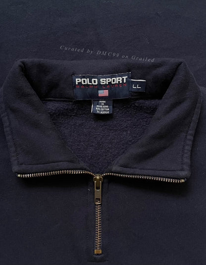 Vintage Polo Ralph Lauren 1990s Halfzip Sweatshirt