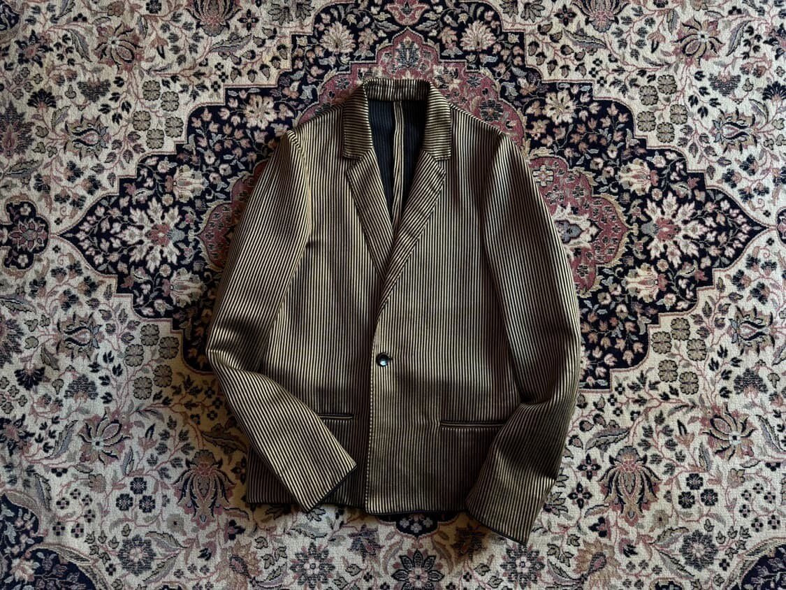 Haider Ackermann Gold Thread Suit Jacket