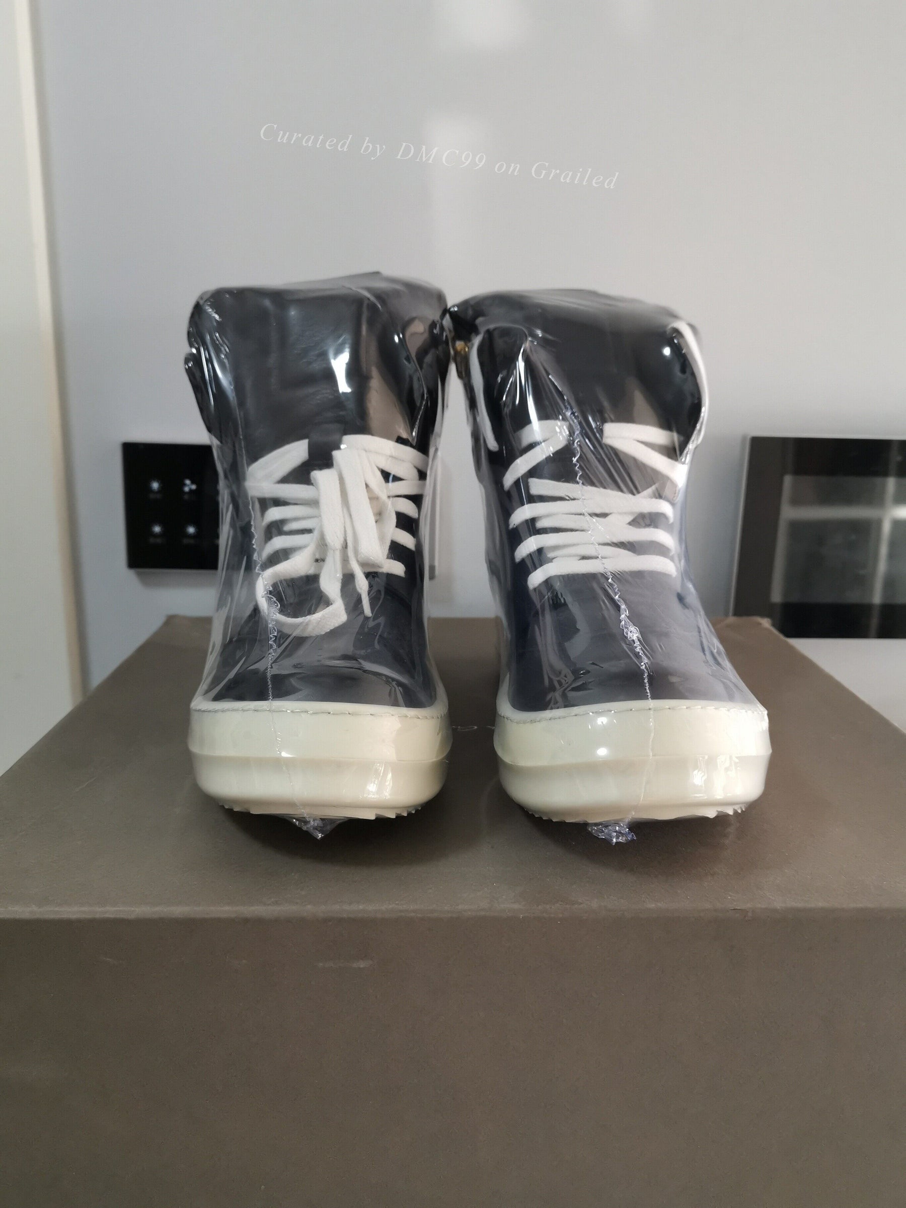 Rick Owens Early Color-Blocked Zip Shoes