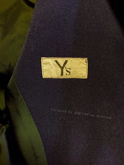 Yohji Yamamoto Y's Collarless Wool Blazer