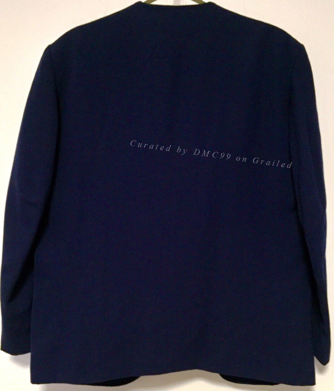 Yohji Yamamoto Y's Collarless Wool Blazer