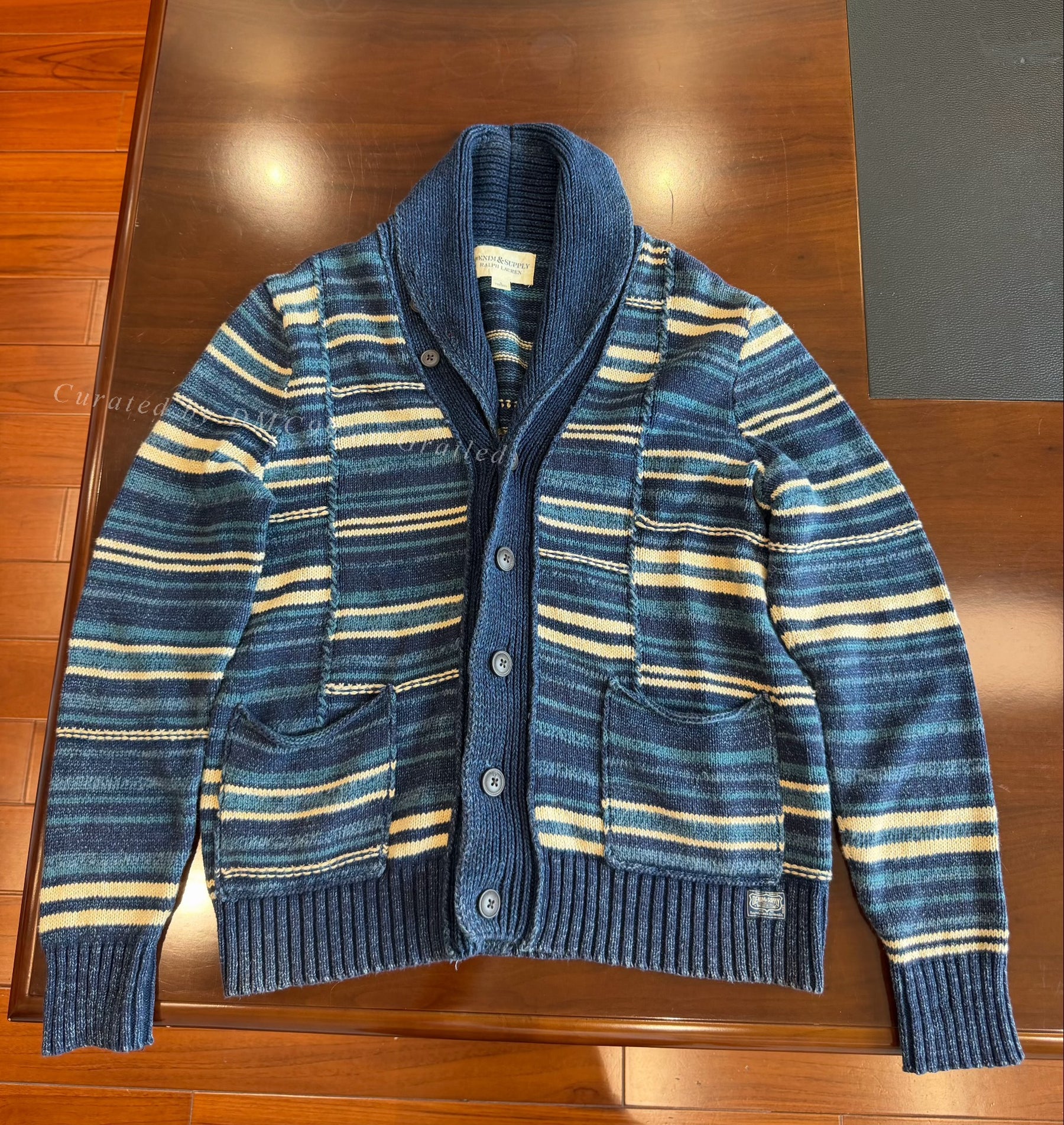 Ralph Lauren POLO Striped Knit Cardigan