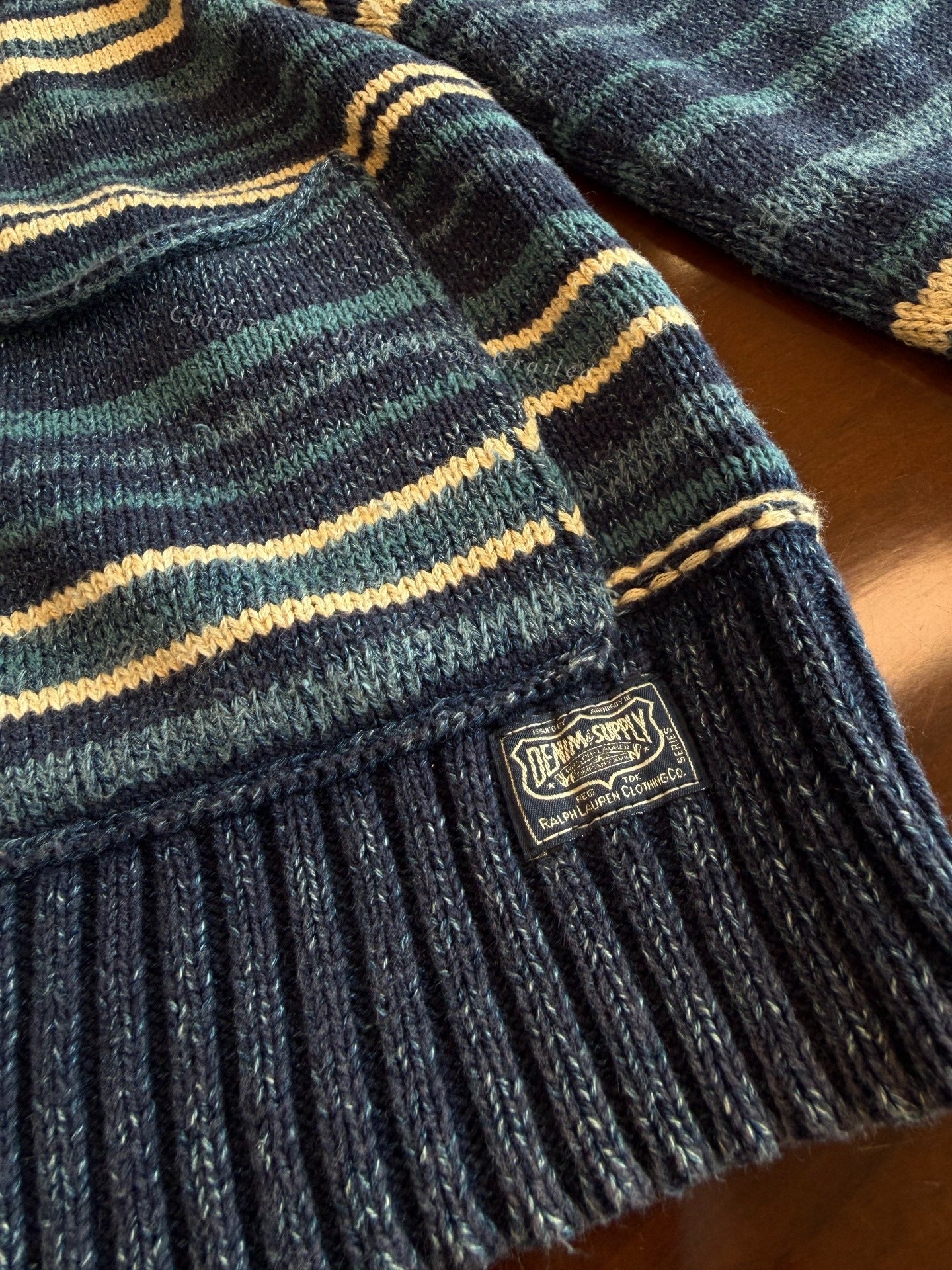 Ralph Lauren POLO Striped Knit Cardigan