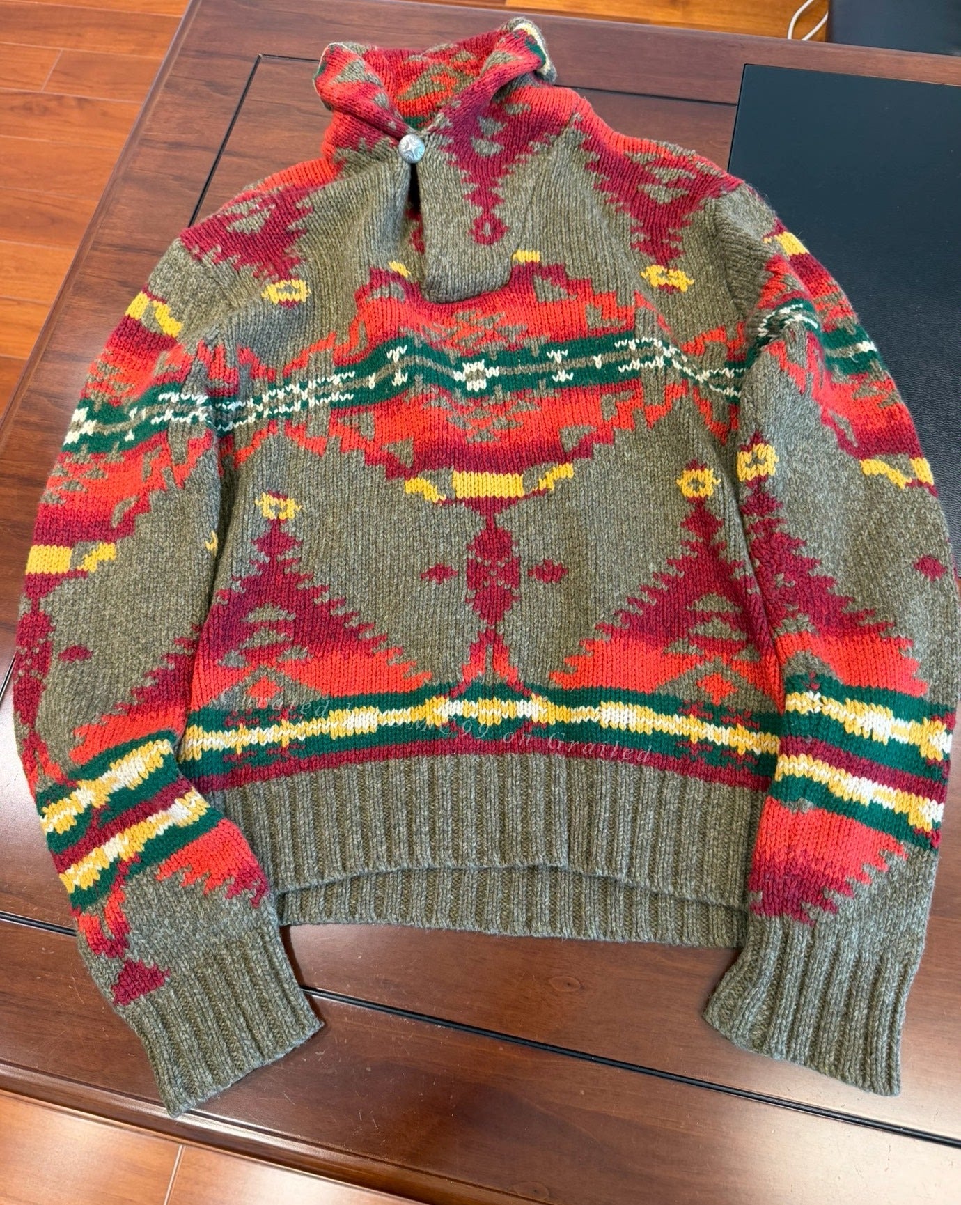 Ralph Lauren Shawl Collar Knit Sweater