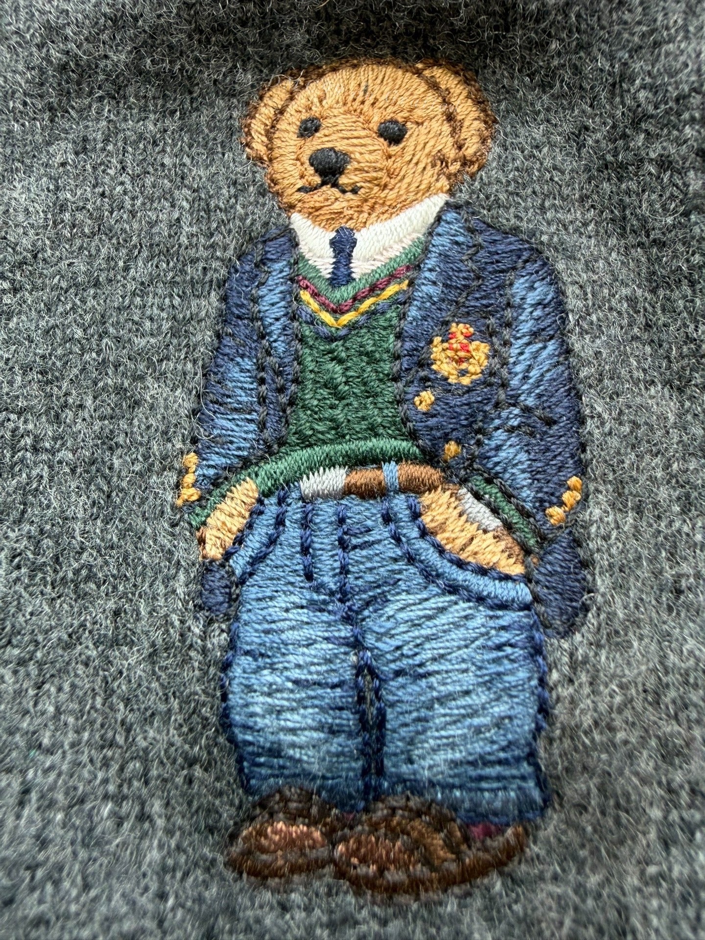 Ralph Lauren Bear Wool Cardigan