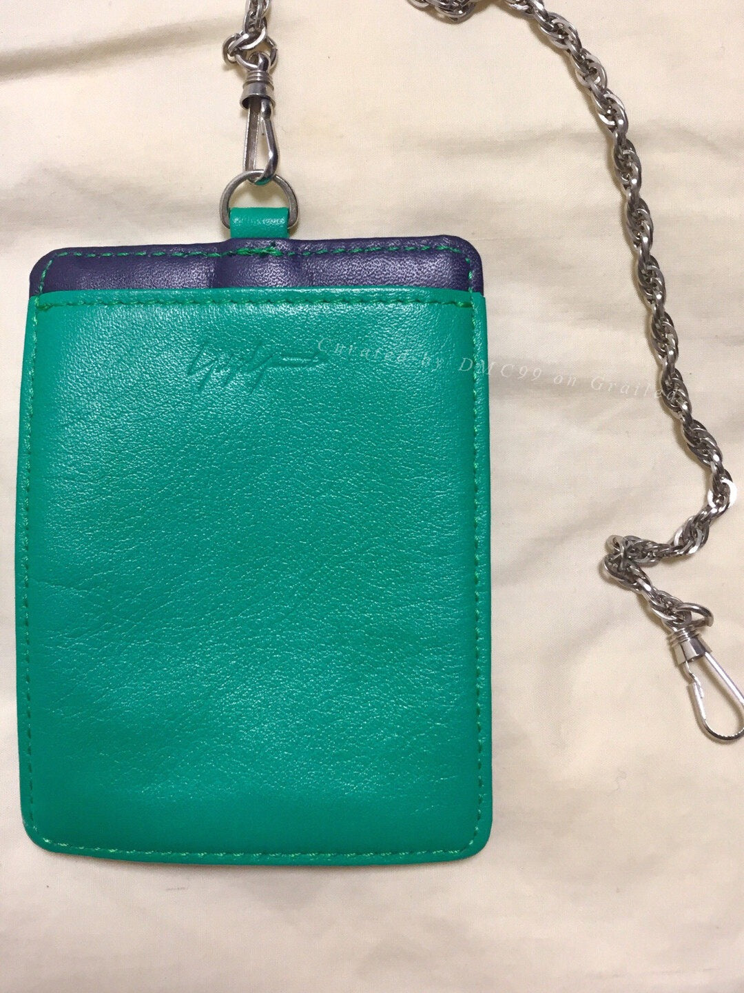 Yohji Yamamoto Main Line Green Card Case