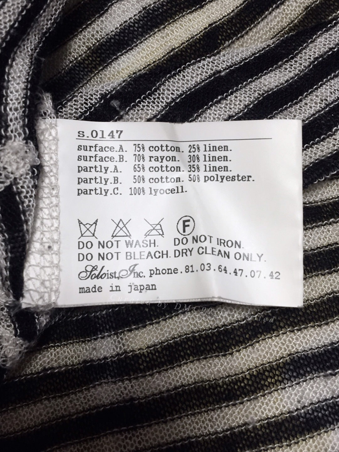 Number (N)ine The Soloist Knit Linen T-Shirt