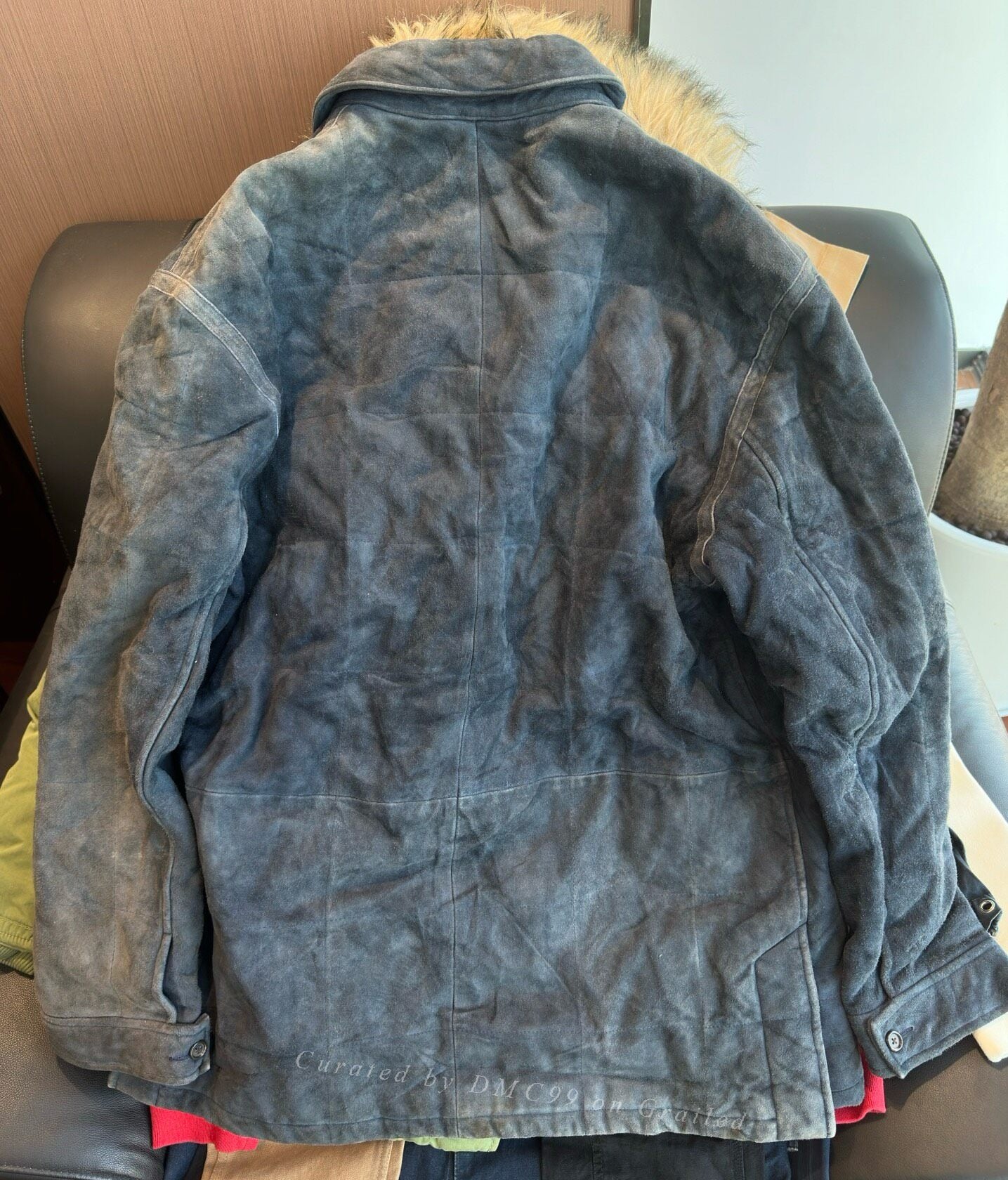 Ralph Lauren Vintage Indigo Heavy Leather Jacket