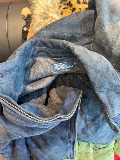 Ralph Lauren Vintage Indigo Heavy Leather Jacket