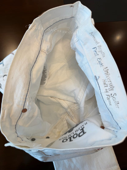 Ralph Lauren White Graffiti Jeans 30x32