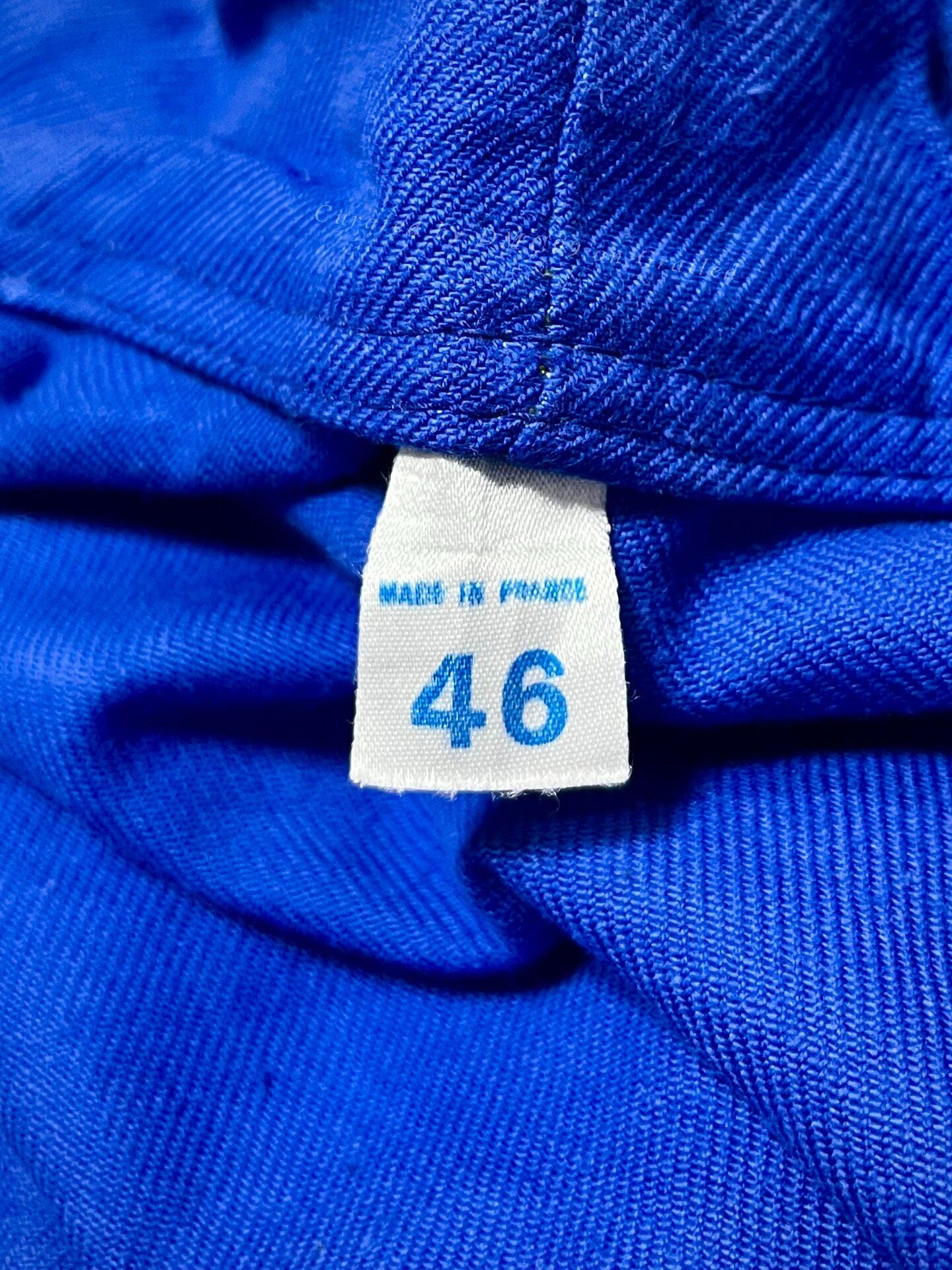 Vintage French Klein Blue Workwear