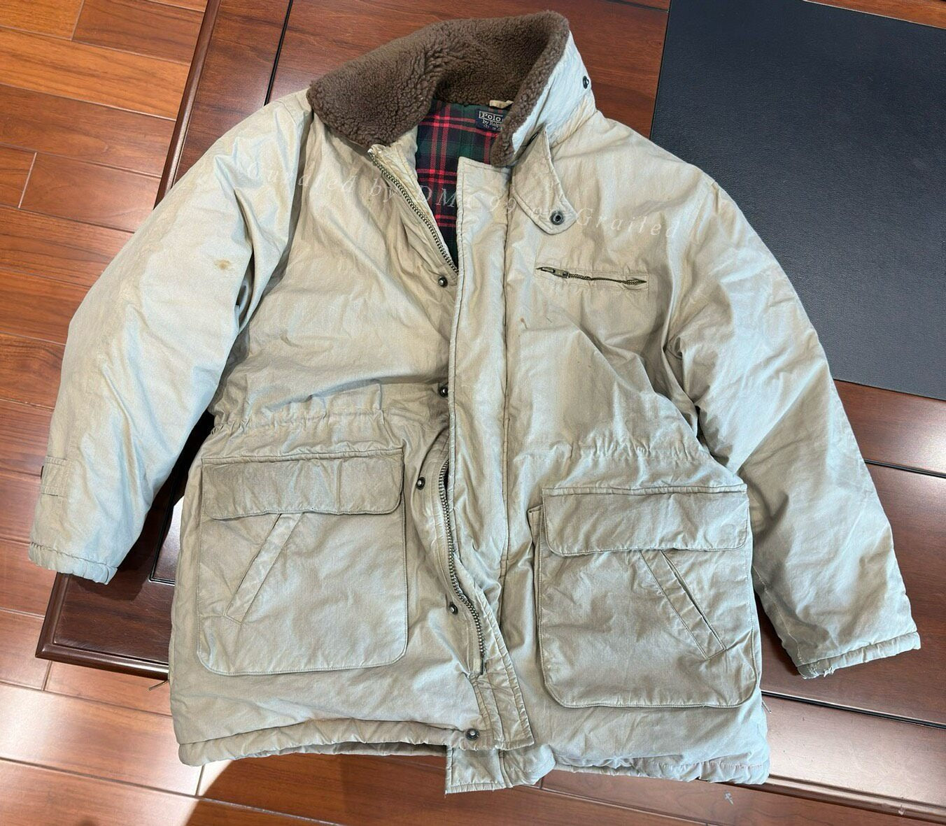 Ralph Lauren Retro Down Coat Wool Collar