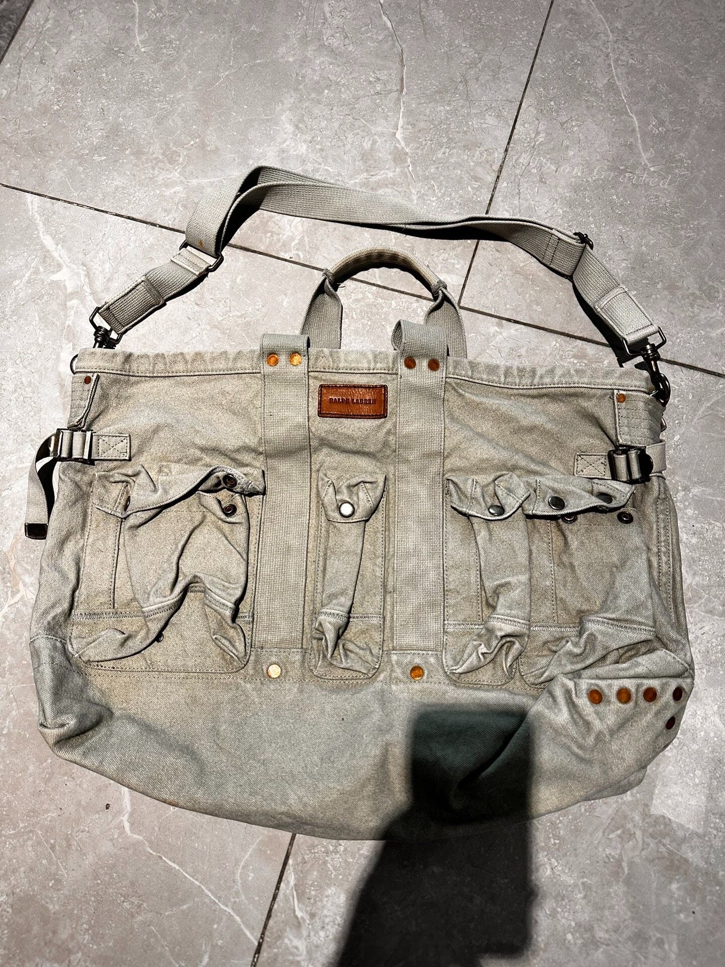 Ralph Lauren Canvas Shoulder Crossbody Bag