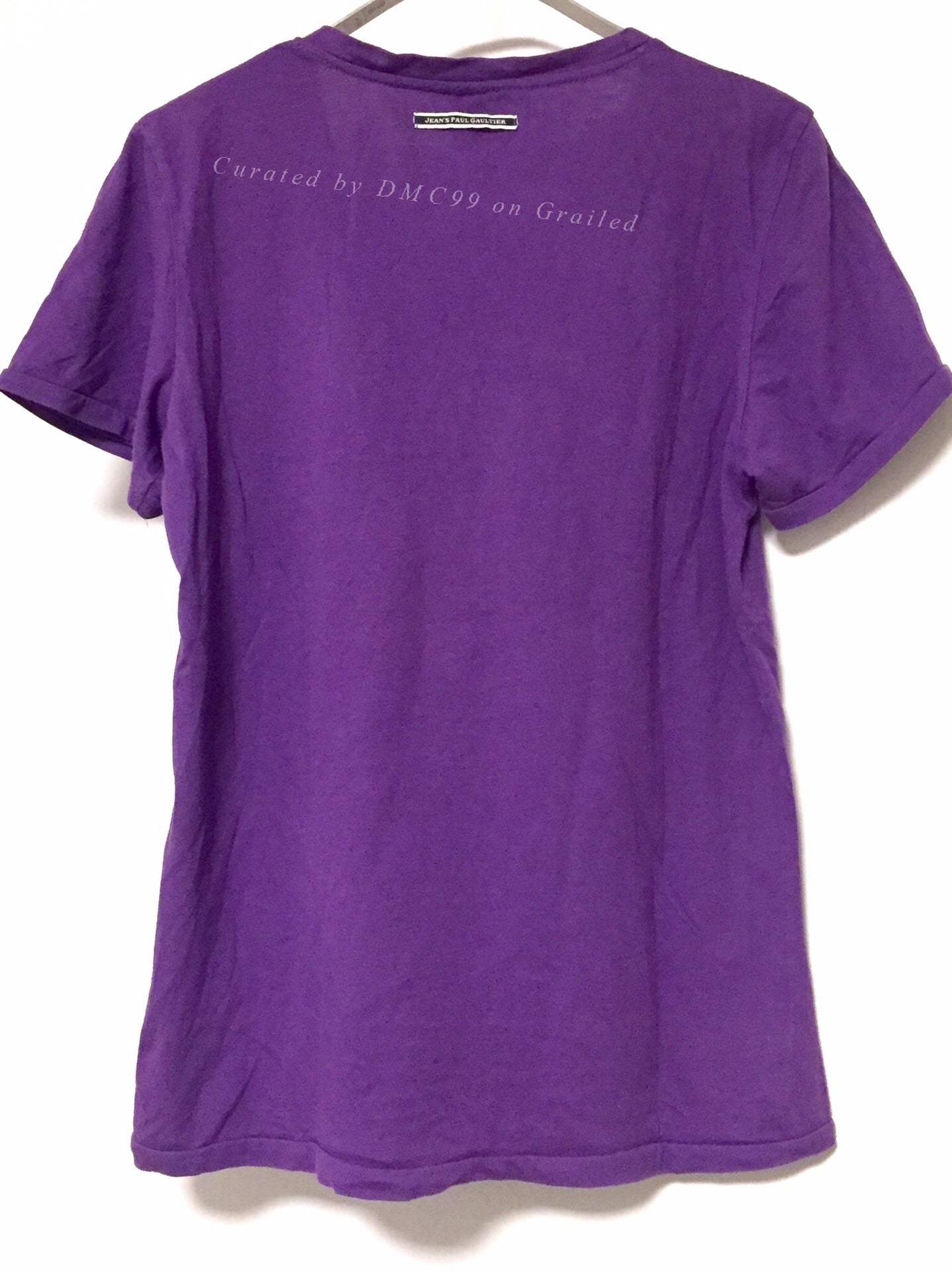 Jean Paul Gaultier Purple Denim Patch T-shirt