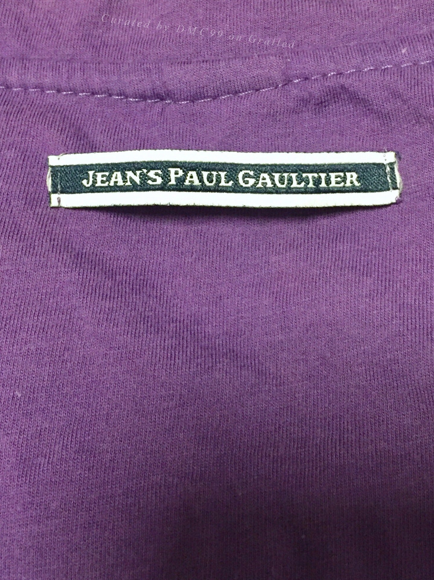 Jean Paul Gaultier Purple Denim Patch T-shirt