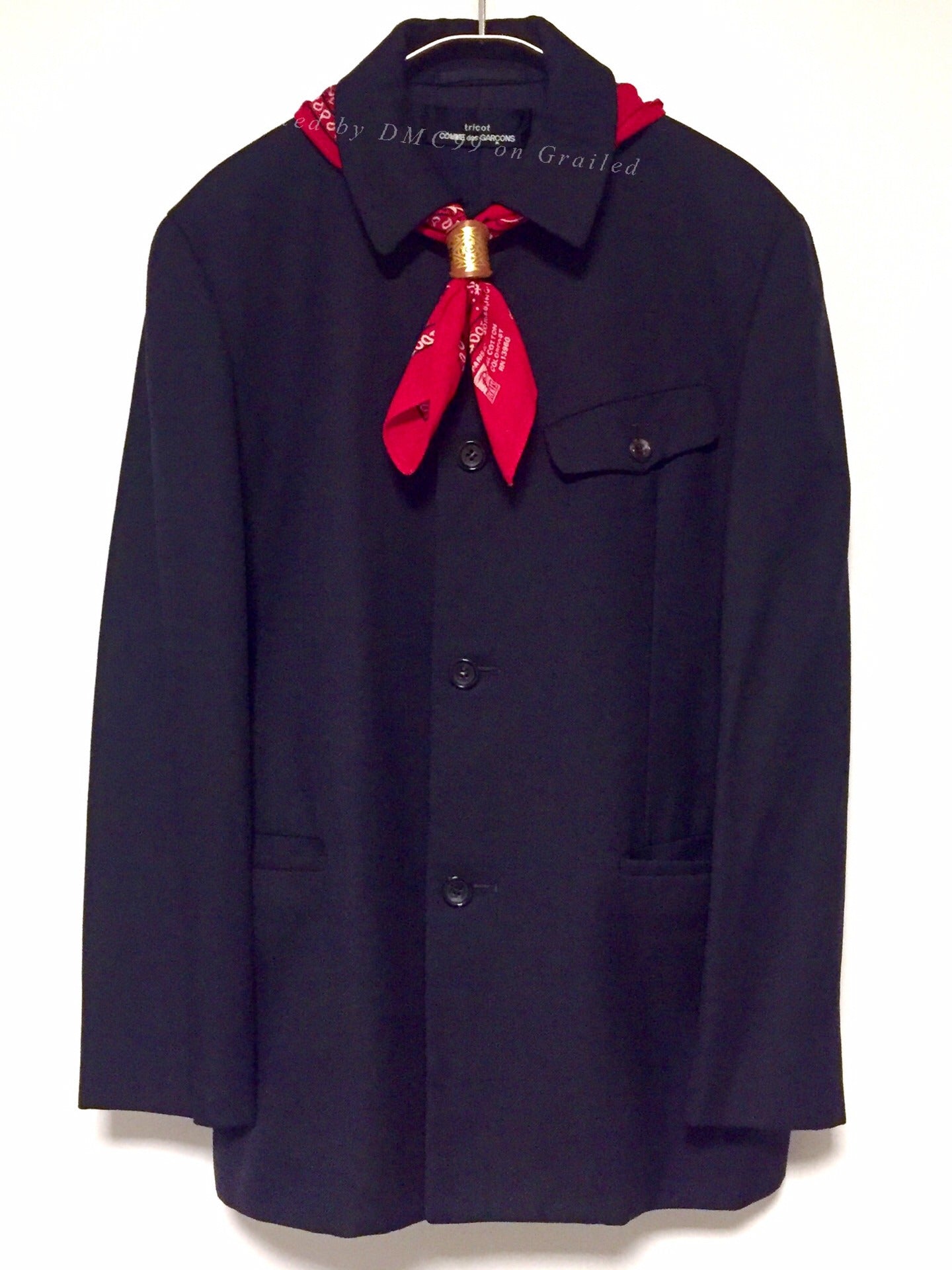 COMME des GARCONS Wool Blazer with Horn Buttons
