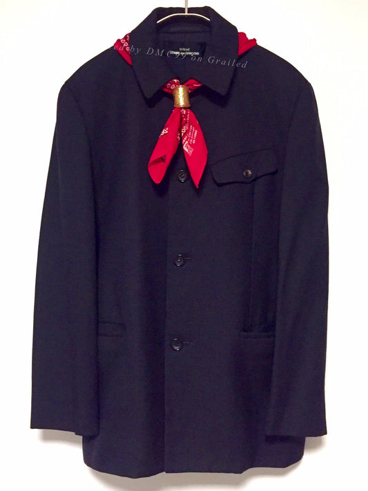 COMME des GARCONS Wool Blazer with Horn Buttons