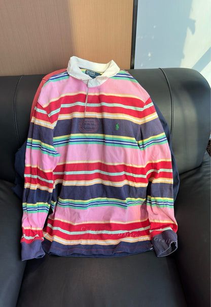 Polo by Ralph Lauren Classic Striped Long Sleeve Polo