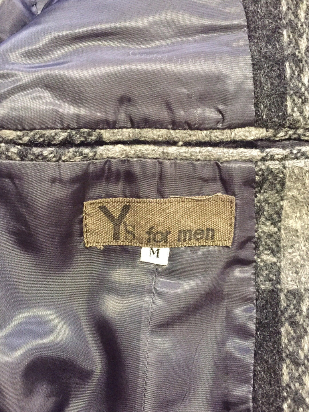 Yohji Yamamoto Y's Achive Gray Plaid Suit