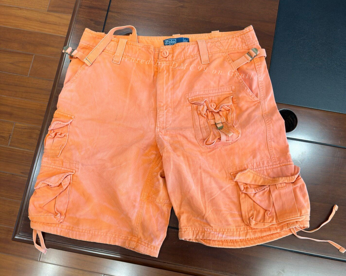 Ralph Lauren Orange Multi-Pocket Vintage Shorts