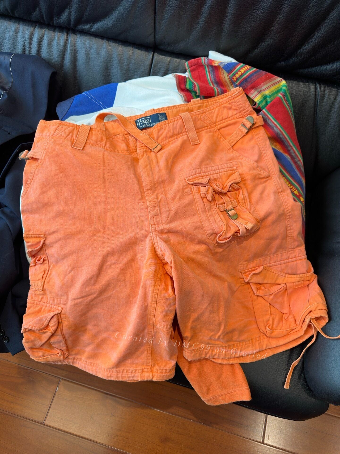 Ralph Lauren Orange Multi-Pocket Vintage Shorts