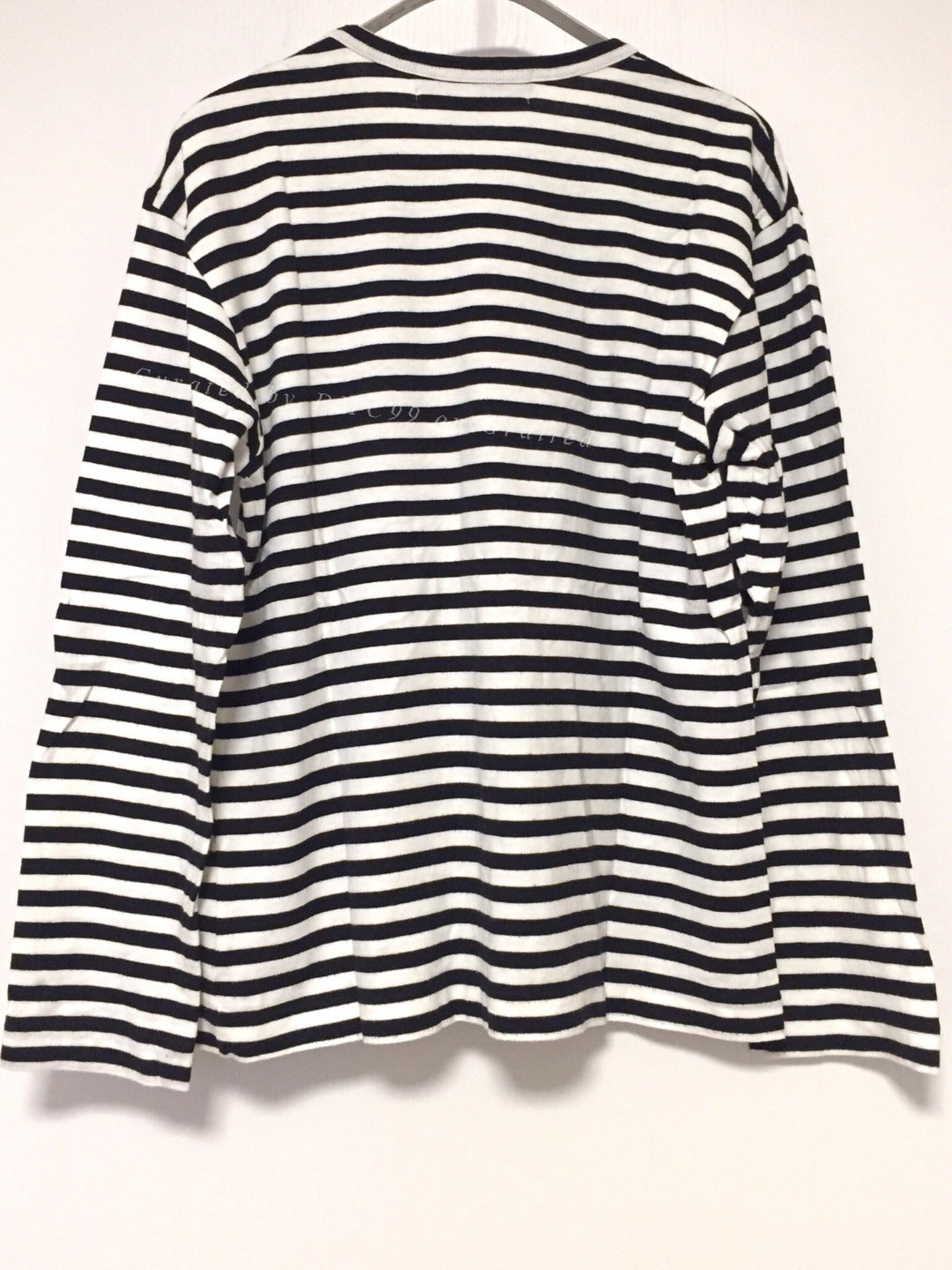 COMME des GARCONS Striped Limited Print T-shirt