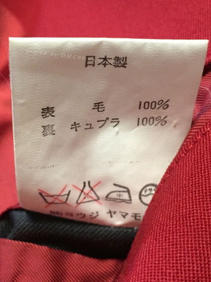Yohji Yamamoto Archive Red Wool Blazer