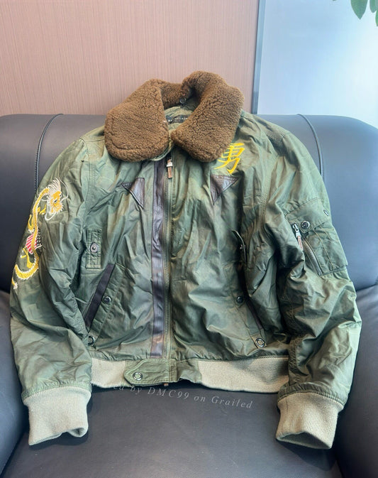Ralph Lauren Black Label Waxed Flight Jacket