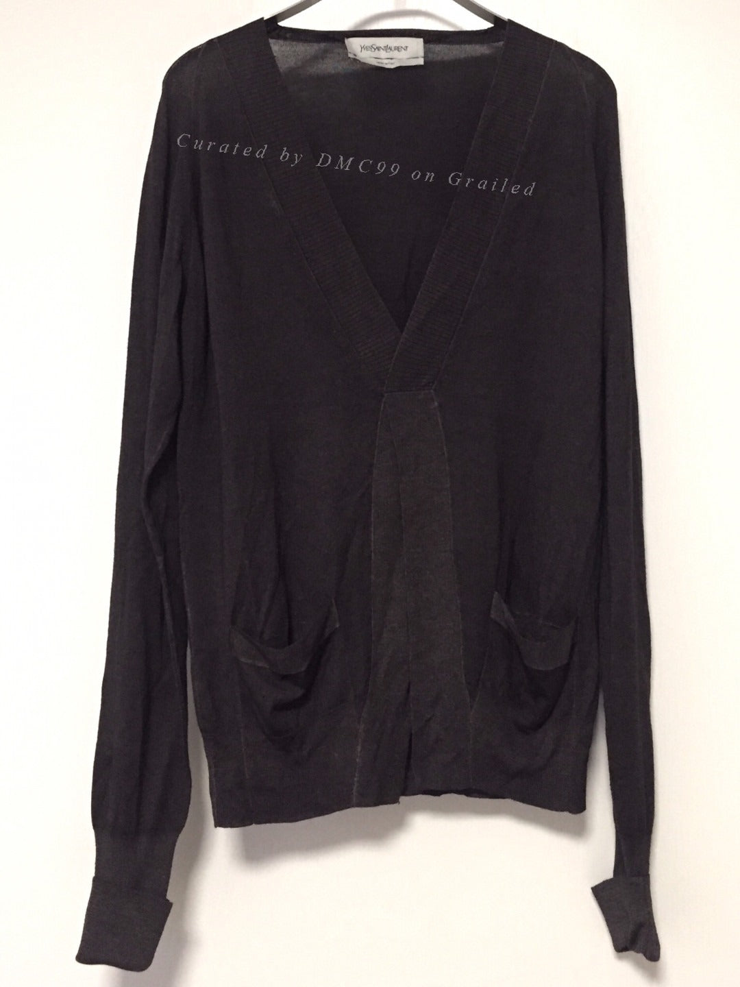 Saint Laurent Yves Old Logo Cashmere Cardigan