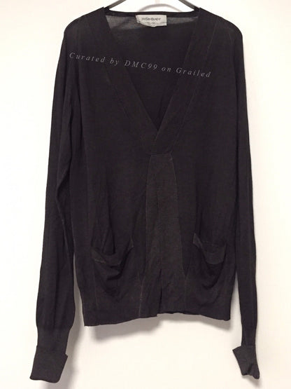 Saint Laurent Yves Old Logo Cashmere Cardigan