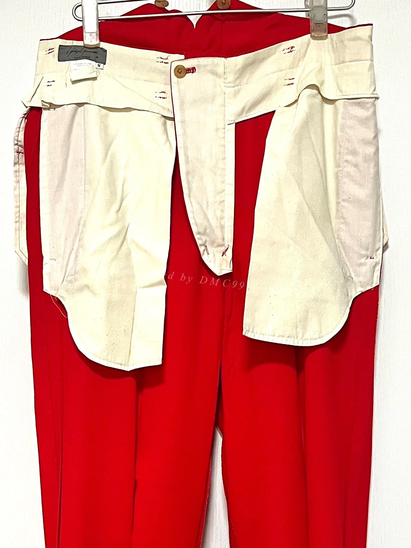 Yohji Yamamoto Red Tailored Trousers