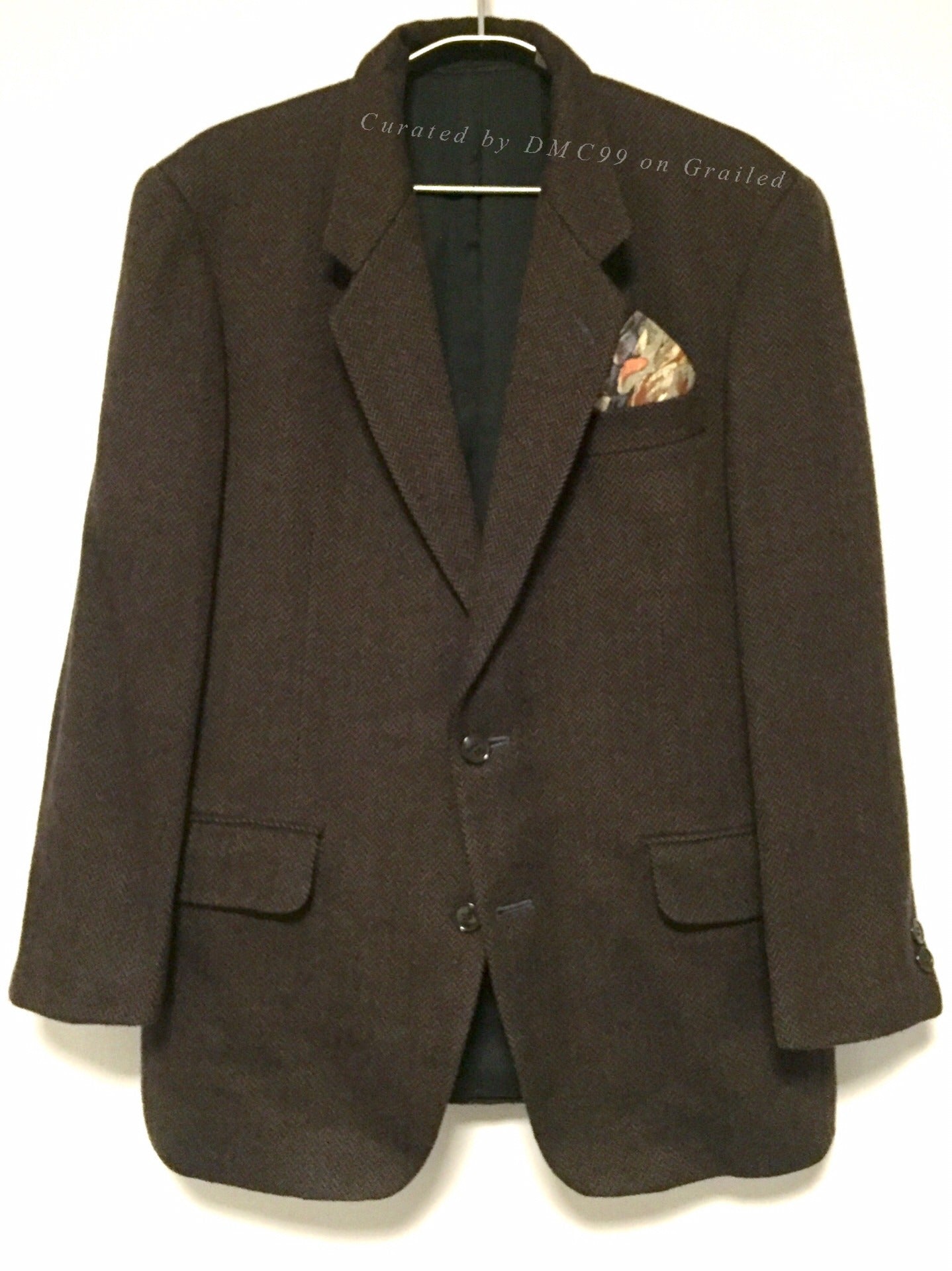 Yohji Yamamoto A.A.R Herringbone Wool Blazer