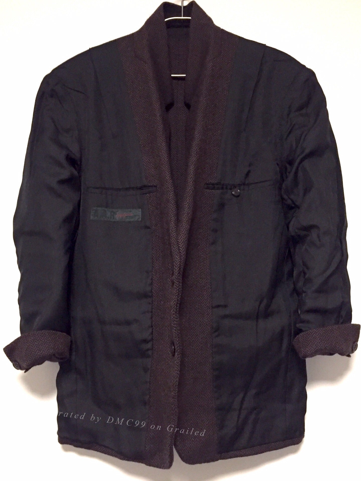 Yohji Yamamoto A.A.R Herringbone Wool Blazer
