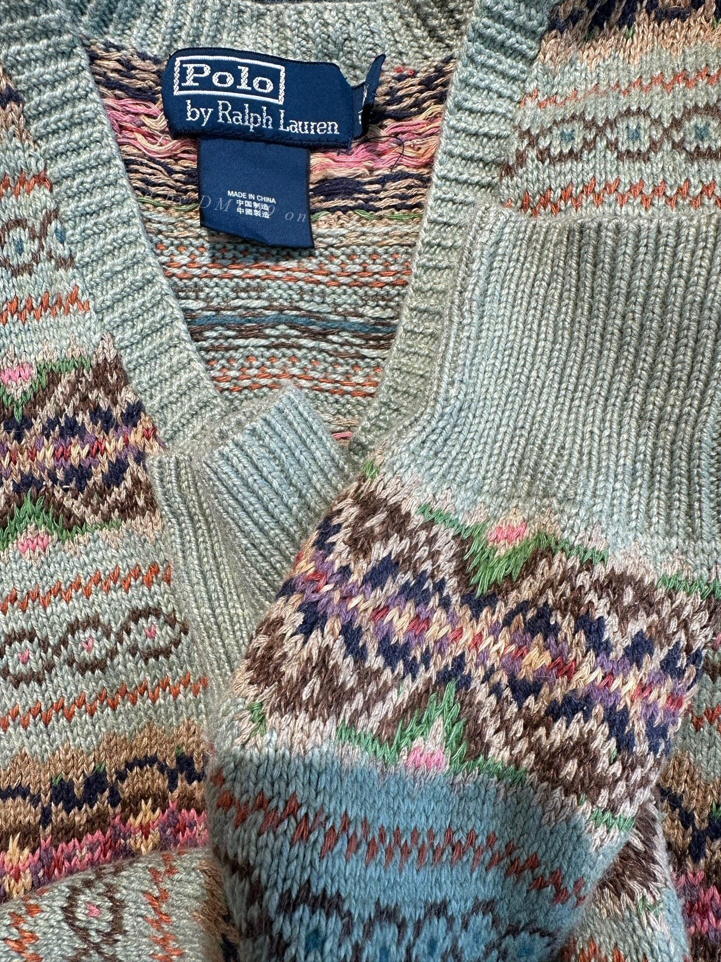 Ralph Lauren Wool Blend Fair Isle Sweater