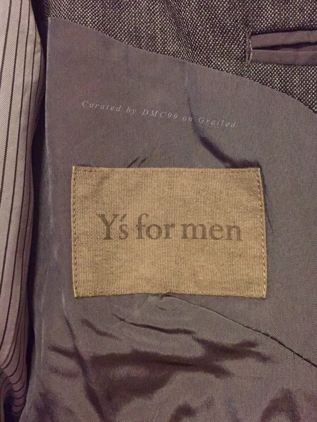 Yohji Yamamoto Y's Men's Gray Wool Suit