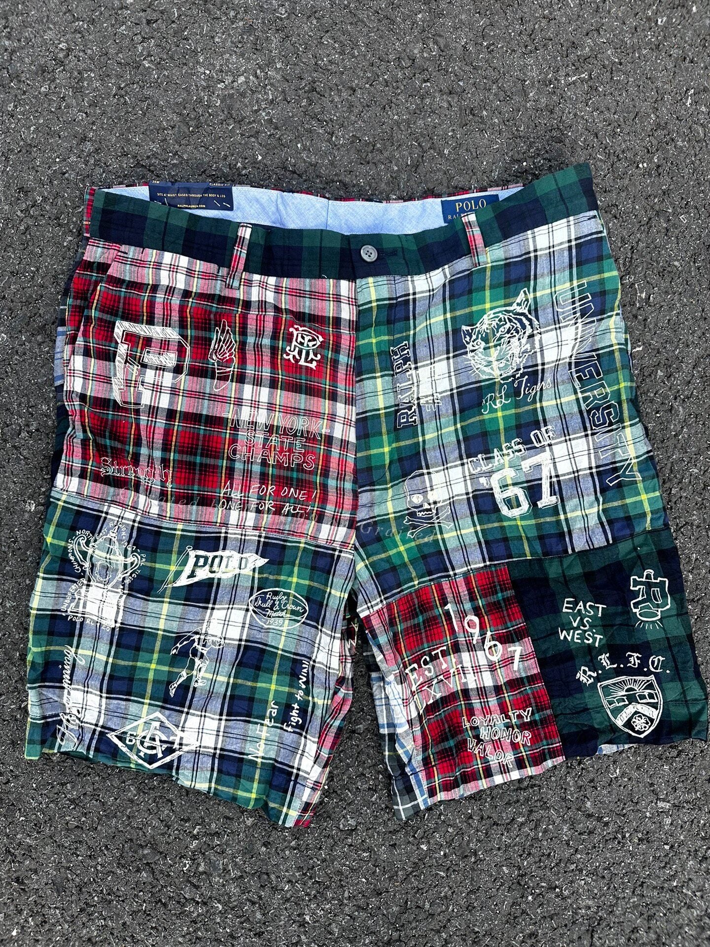 Ralph Lauren Patchwork Graffiti Shorts