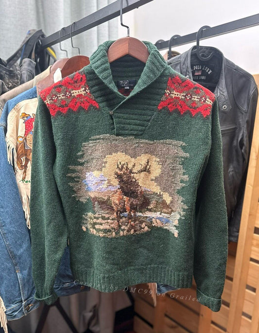 Ralph Lauren Vintage Deer Sweater