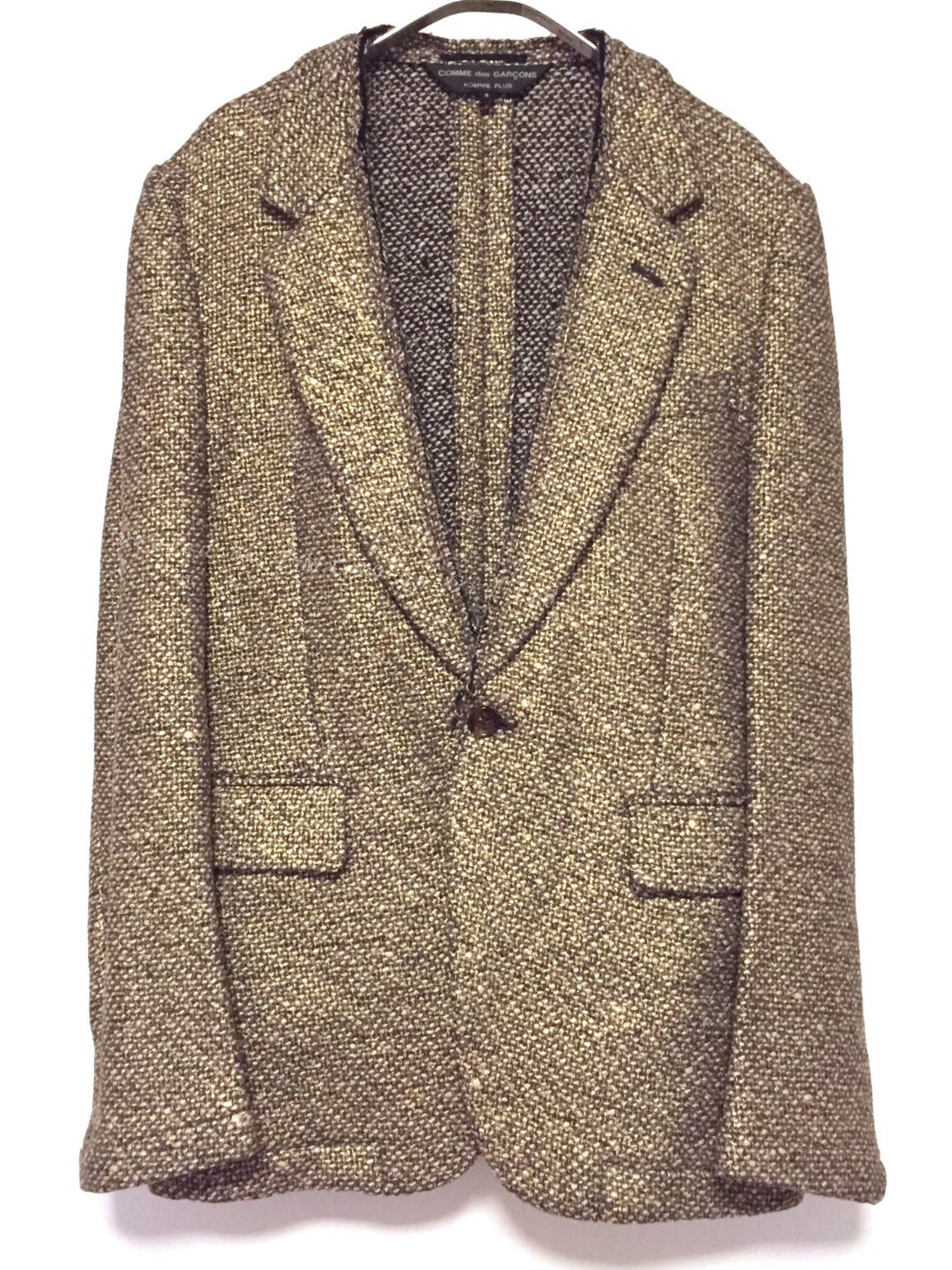 COMME des GARCONS Homme Plus Gold Knit Blazer
