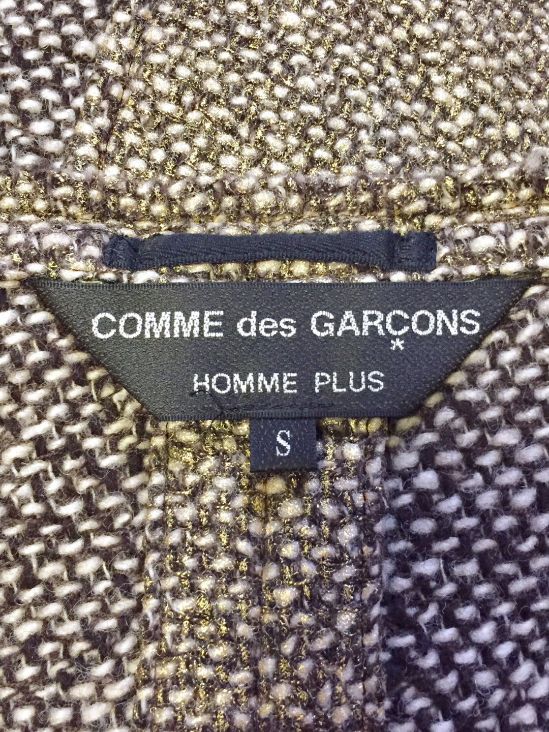 COMME des GARCONS Homme Plus Gold Knit Blazer
