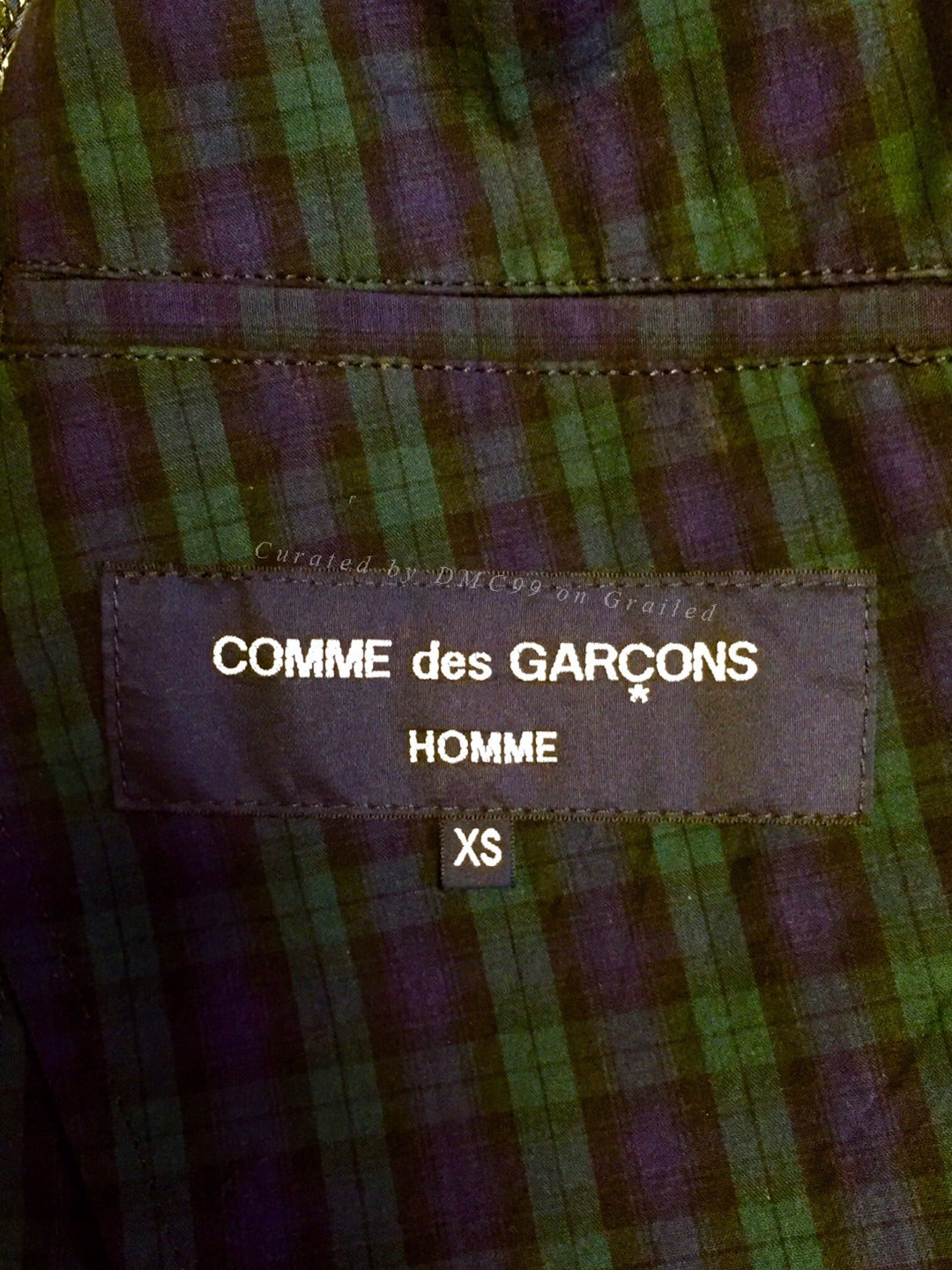 COMME des GARCONS Homme Plaid Reversible Suit