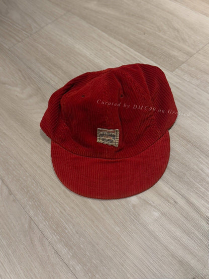Polo Ralph Lauren 90s Red Corduroy Cap XL