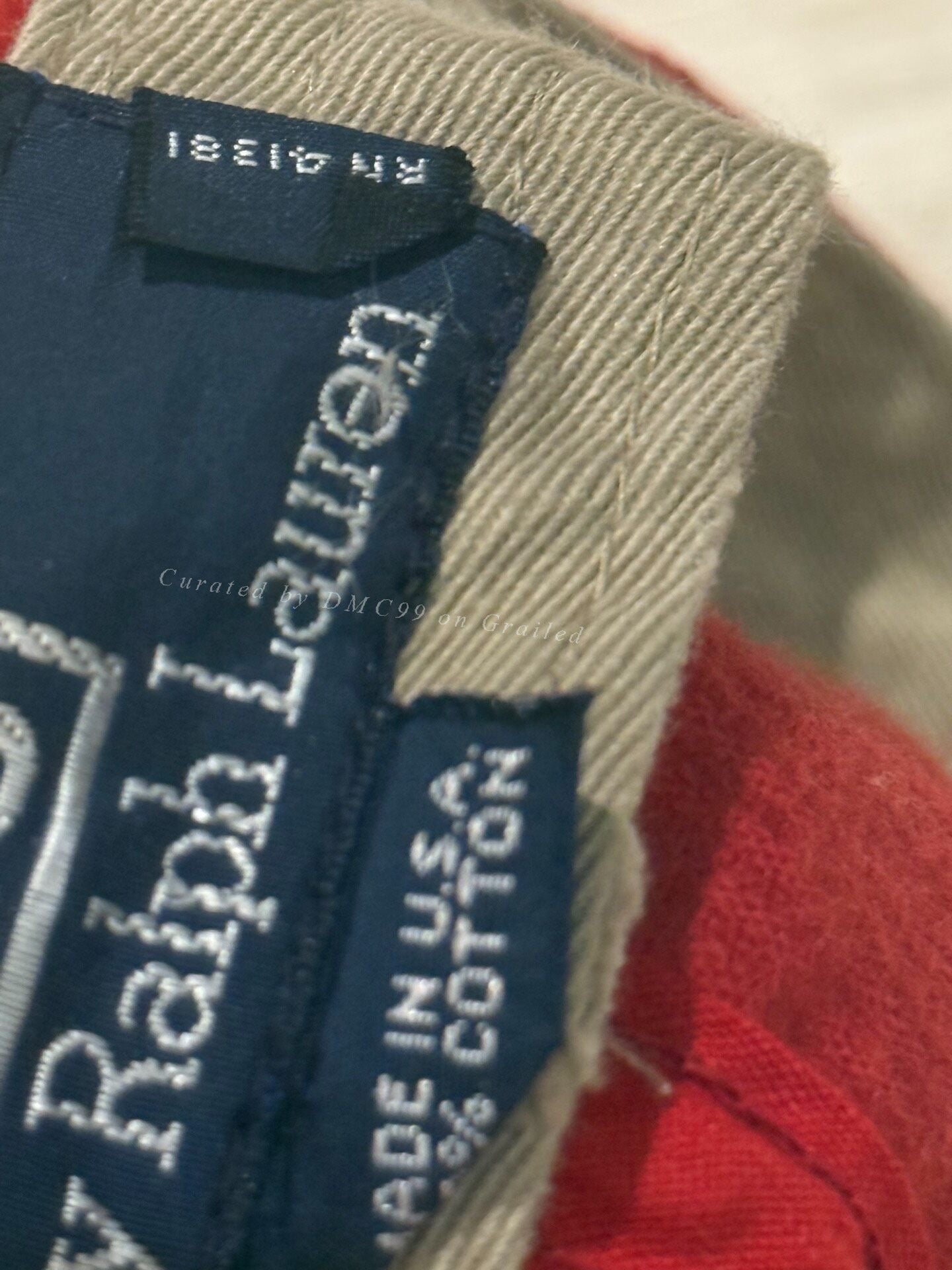 Polo Ralph Lauren 90s Red Corduroy Cap XL
