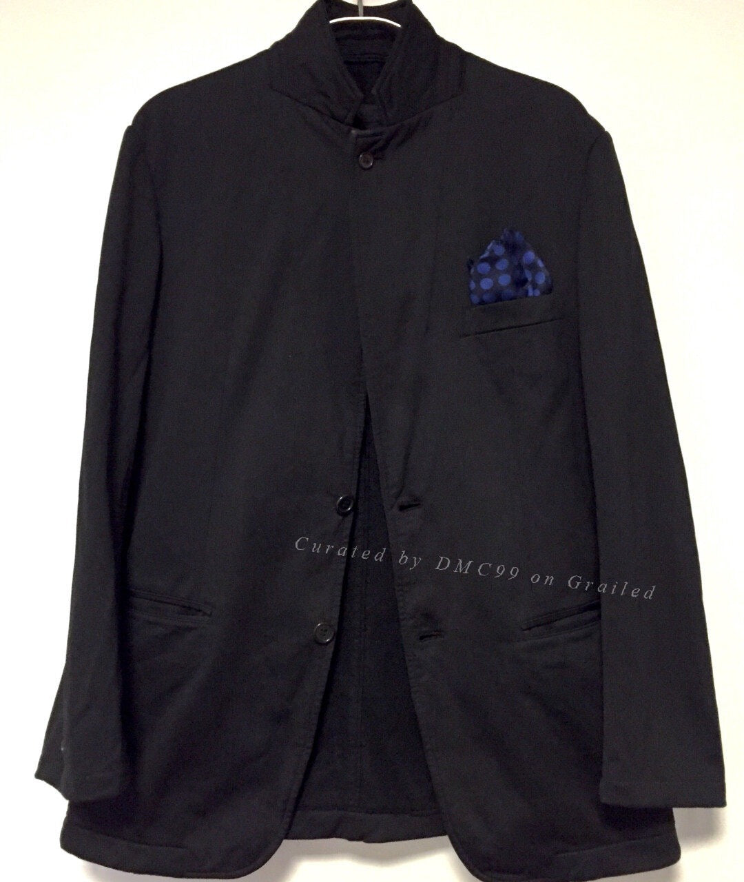 COMME des GARCONS Homme Black Pleated Blazer