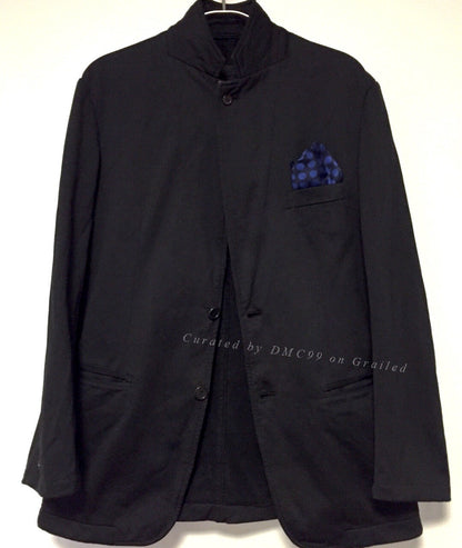COMME des GARCONS Homme Black Pleated Blazer