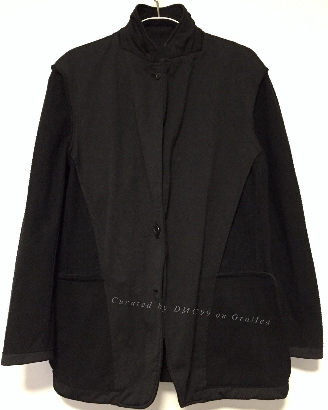 COMME des GARCONS Homme Black Pleated Blazer