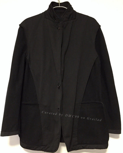 COMME des GARCONS Homme Black Pleated Blazer