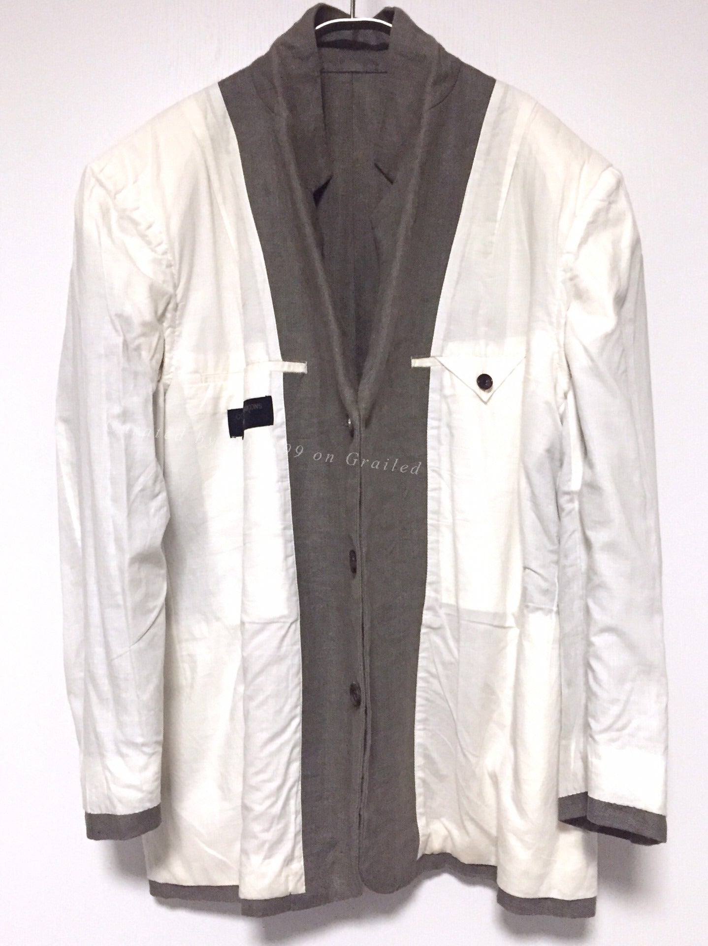 COMME des GARCONS Homme Green Linen Blazer