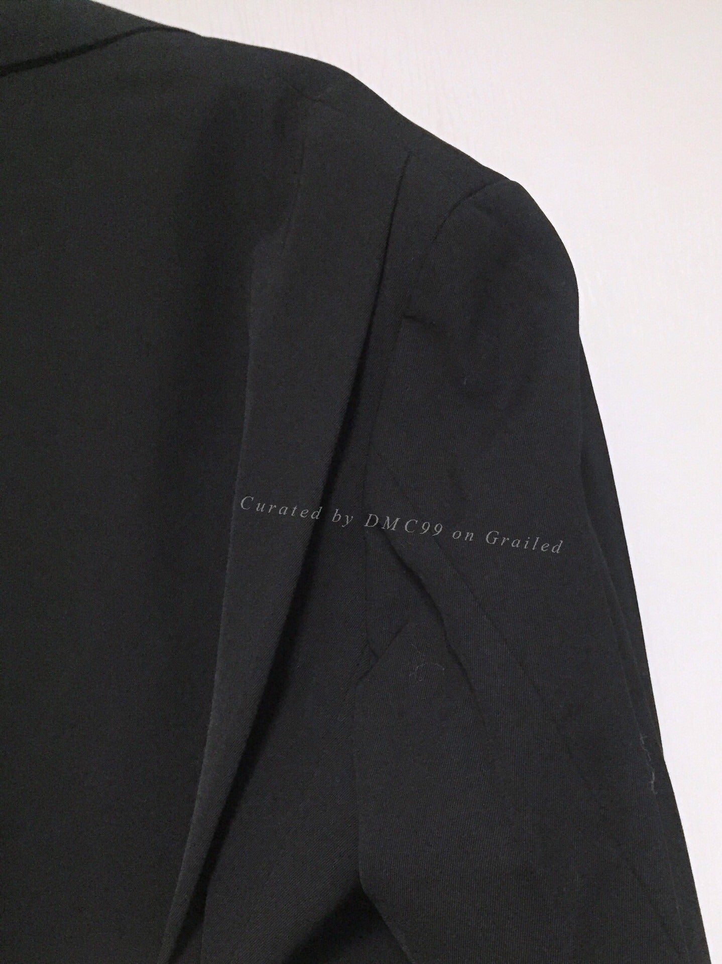 Yohji Yamamoto Y's Men Black Wool Coat