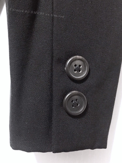 Yohji Yamamoto Y's Men Black Wool Coat