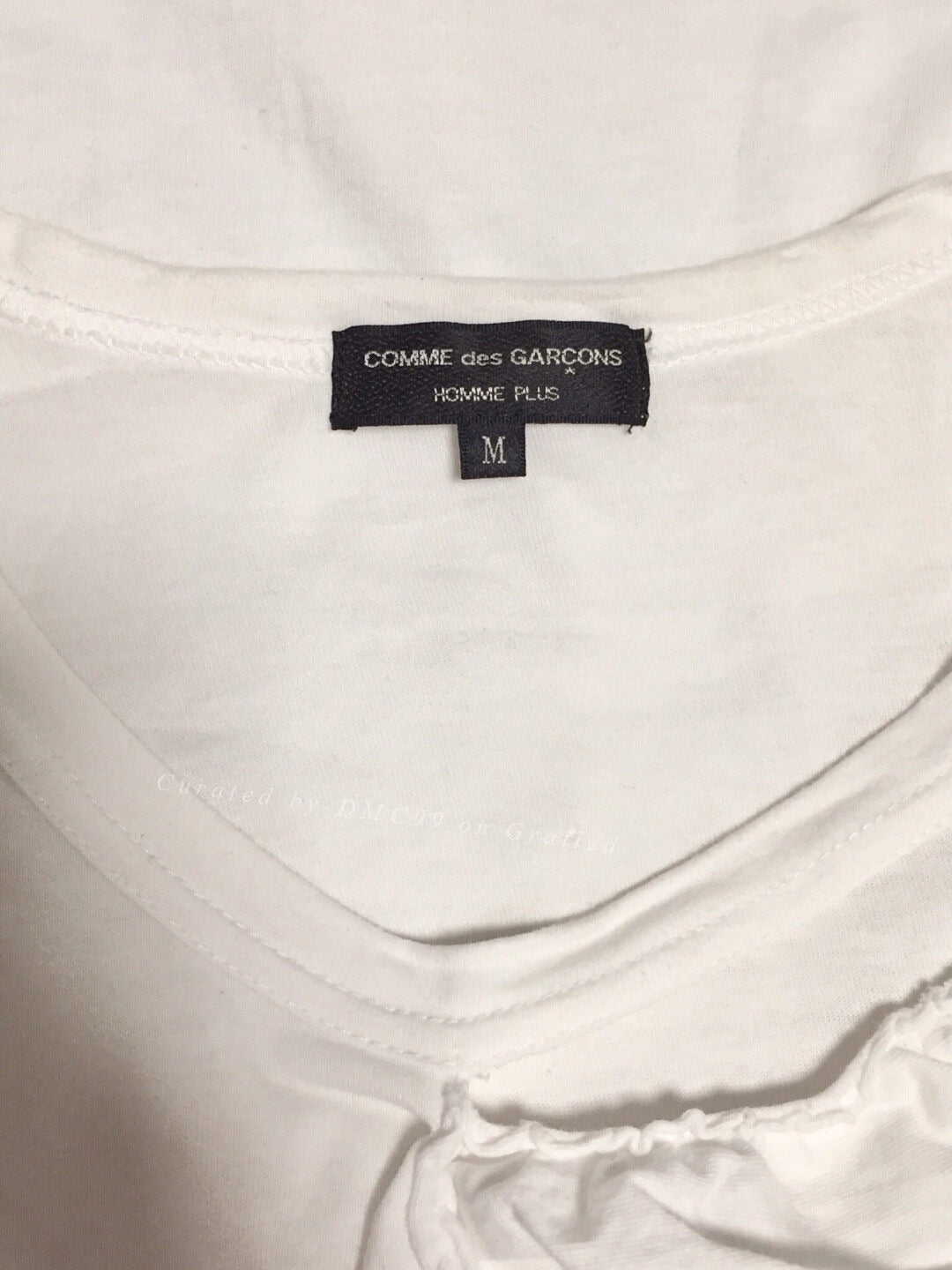 COMME des GARCONS Homme Plus Cotton Open Neck T-Shirt